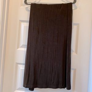 Long Brown Stretchy Maxi Skirt Easy Spirit